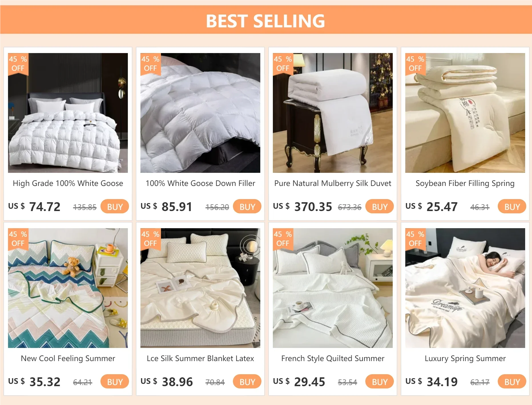 DecorBites™ Luxurious Silk Queen Size Bedding Set