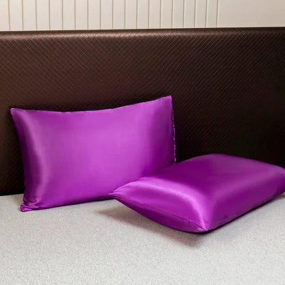 DecorBites™ Luxurious Solid Color Satin Bedding Set