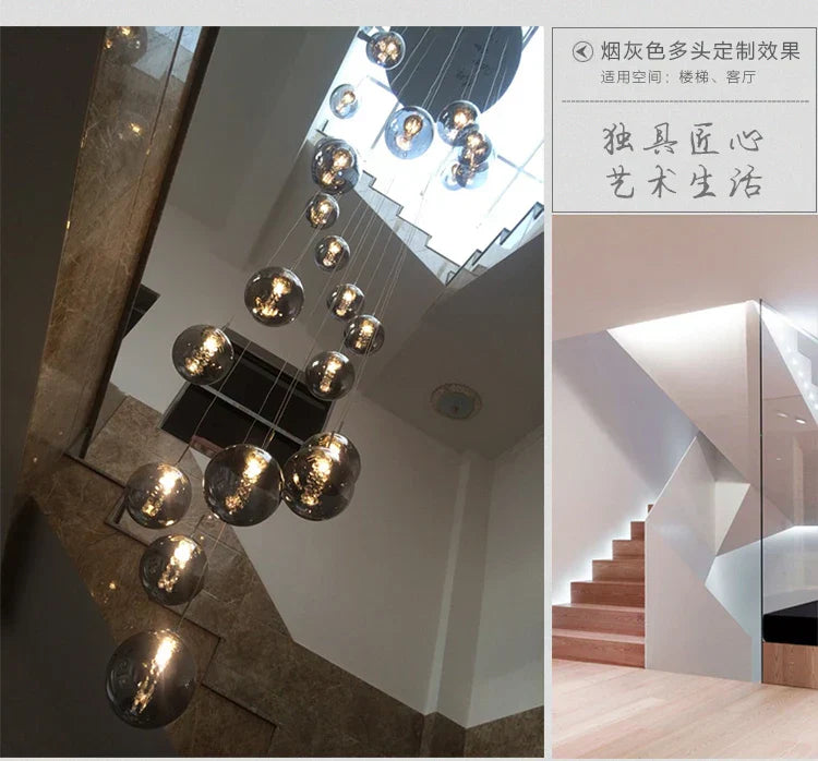 DecorBites™ Luxurious Spiral LED Chandelier for Home & Hotel