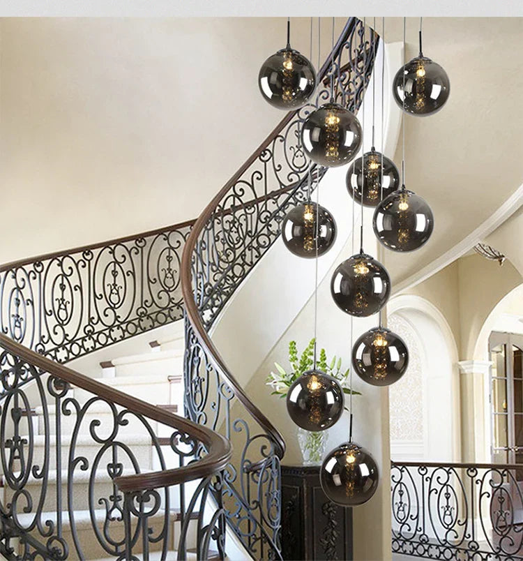 DecorBites™ Luxurious Spiral LED Chandelier for Home & Hotel