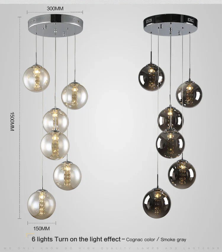 DecorBites™ Luxurious Spiral LED Chandelier for Home & Hotel