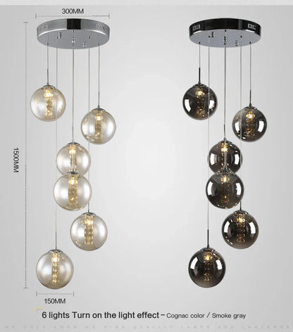 DecorBites™ Luxurious Spiral LED Chandelier for Home & Hotel