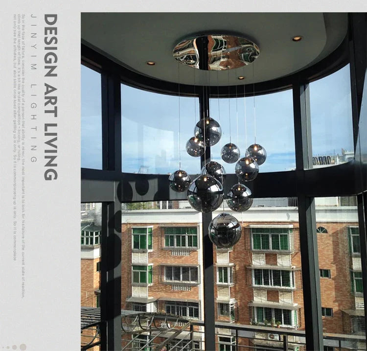 DecorBites™ Luxurious Spiral LED Chandelier for Home & Hotel