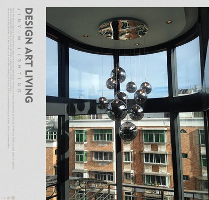 DecorBites™ Luxurious Spiral LED Chandelier for Home & Hotel