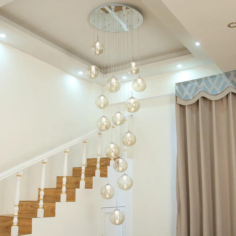DecorBites™ Luxurious Spiral LED Chandelier for Home & Hotel