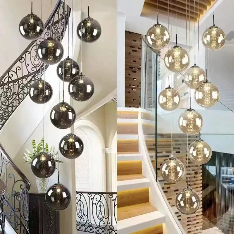 DecorBites™ Luxurious Spiral LED Chandelier for Home & Hotel