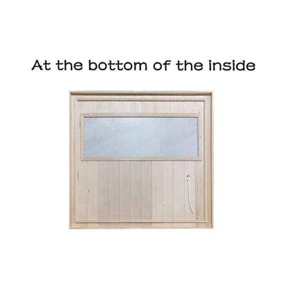 Thermora Luxury 2-Person Hemlock Wood FAR Infrared Sauna Room W/ Glass Door, 1750W (SAK81525)