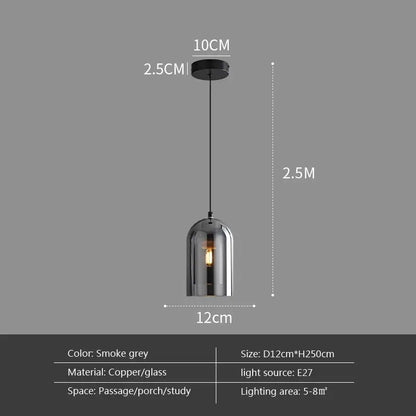 Luxury amber glass wall art light – bedroom amber & black sconce