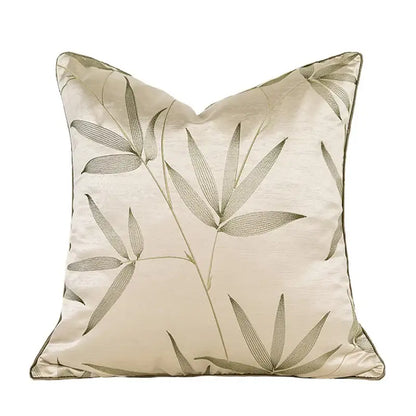 Luxury beige & gold quatrefoil geometric pillow cover bedroom decor