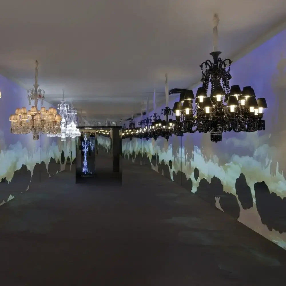 Luxury black crystal chandelier dining room candle style lighting