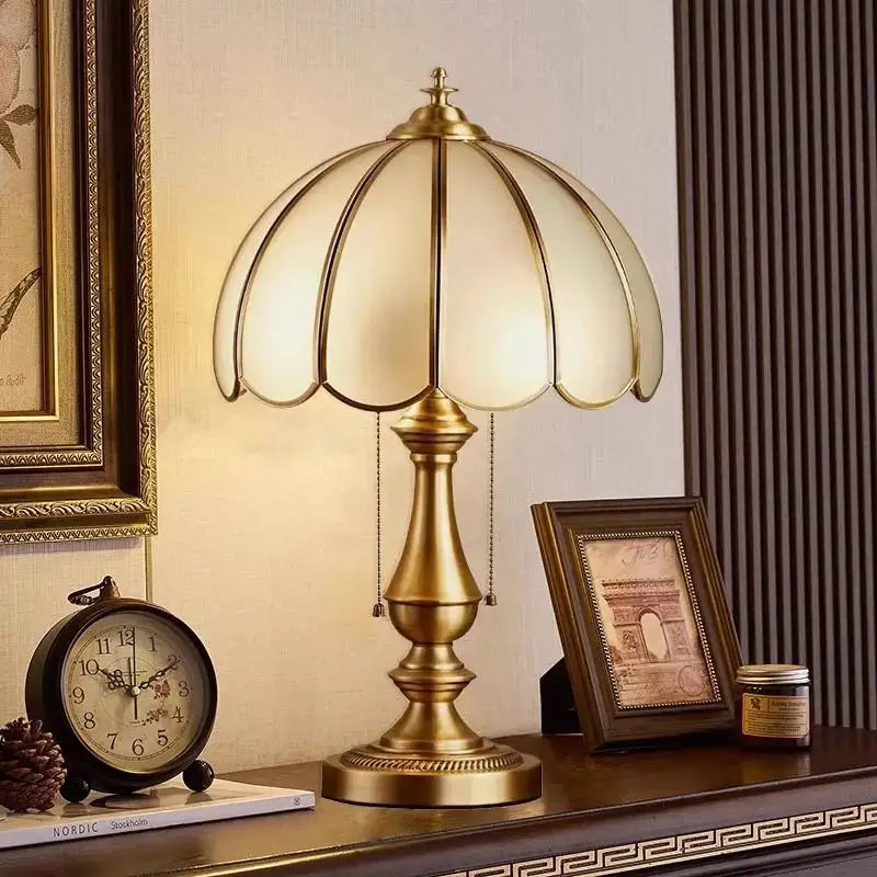Luxury brass crystal glass floor lamp for living room