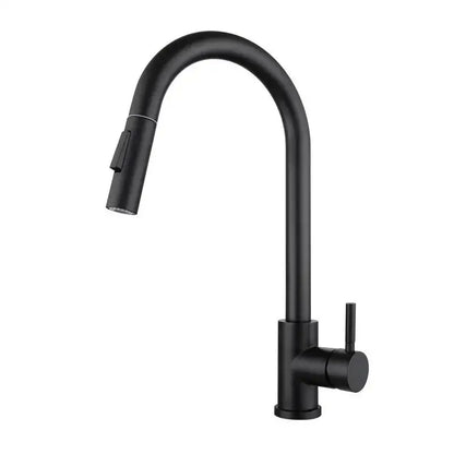 Luxury brushed gold pull out kitchen faucet with textured finish
