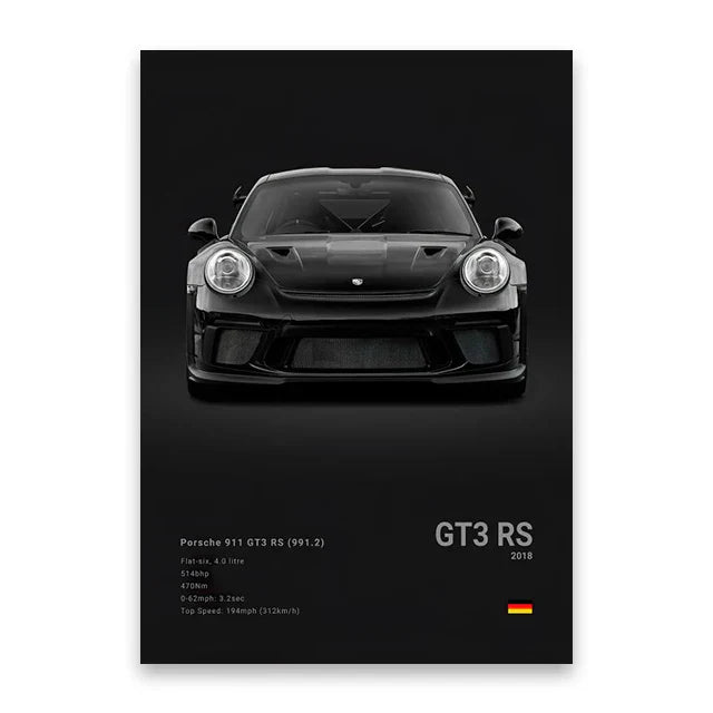 DecorBites™ Luxury Car Canvas Art Print Home Decor Gift