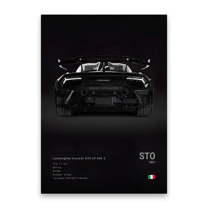 DecorBites™ Luxury Car Canvas Art Print Home Decor Gift