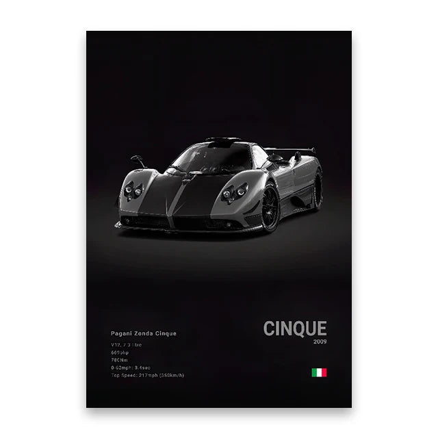 DecorBites™ Luxury Car Canvas Print Wall Art