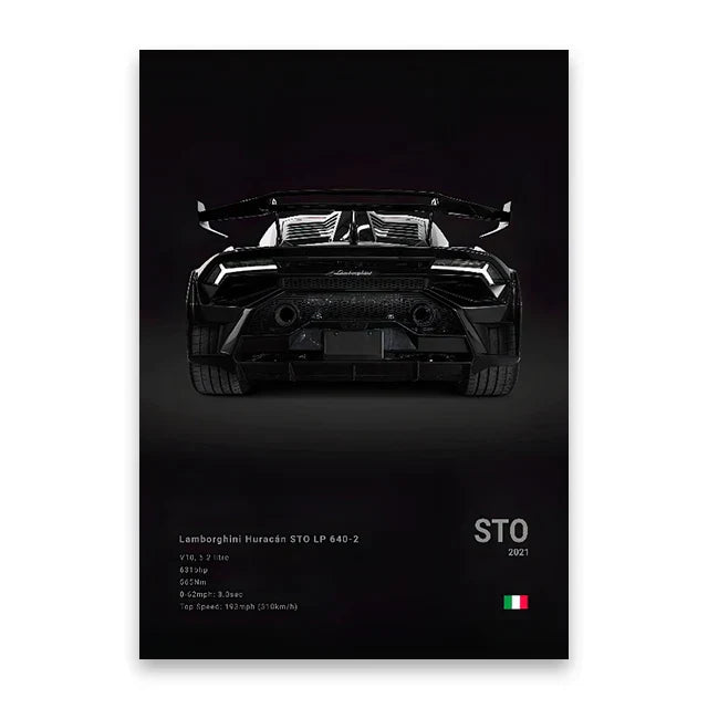 DecorBites™ Luxury Car Canvas Wall Art Print