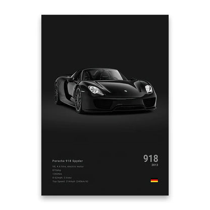 DecorBites™ Luxury Car Canvas Wall Art Print