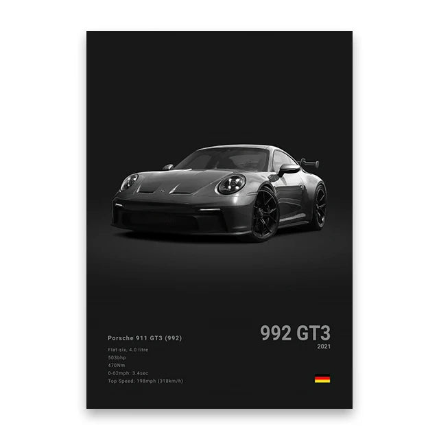 DecorBites™ Luxury Car Canvas Wall Art Print