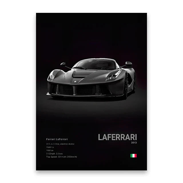 DecorBites™ Luxury Car Canvas Wall Art PrintMural