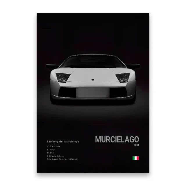DecorBites™ Luxury Car Canvas Wall Art PrintMural