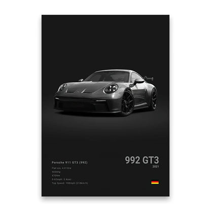 DecorBites™ Luxury Cars Canvas Print for Modern Home Decor
