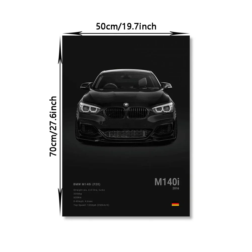 DecorBites™ Luxury Cars Canvas Wall Art Print