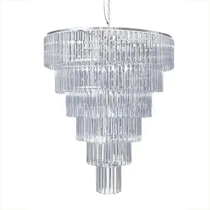 Luxury cascading crystal ice bar chandelier dining room light
