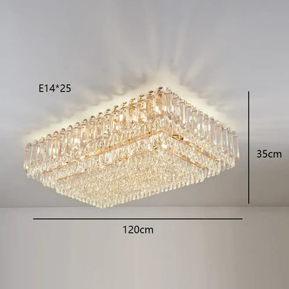 Luxury cascading gold crystal led wall lamp living room lighting