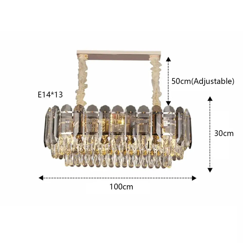 Luxury cascading gold crystal led wall lamp living room lighting