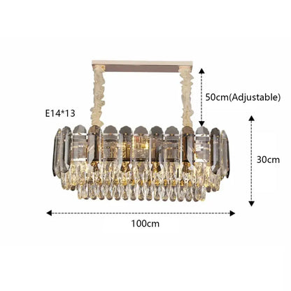 Luxury cascading gold crystal led wall lamp living room lighting