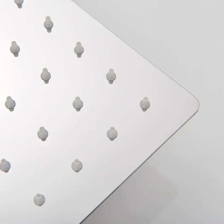 Luxury chrome square shower head bathroom ultrathin stainless steel