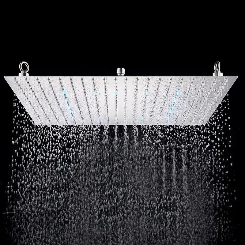 Luxury chrome square shower head bathroom ultrathin stainless steel
