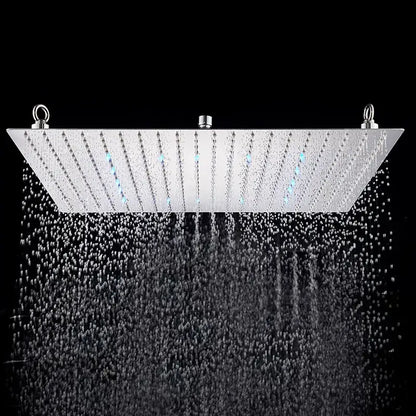 Luxury chrome square shower head bathroom ultrathin stainless steel