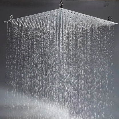 Luxury chrome square shower head bathroom ultrathin stainless steel