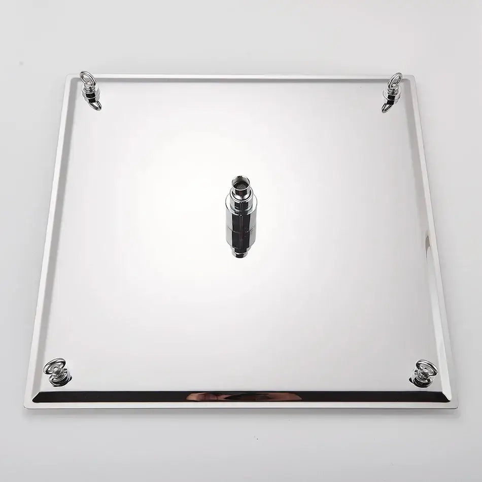 Luxury chrome square shower head bathroom ultrathin stainless steel