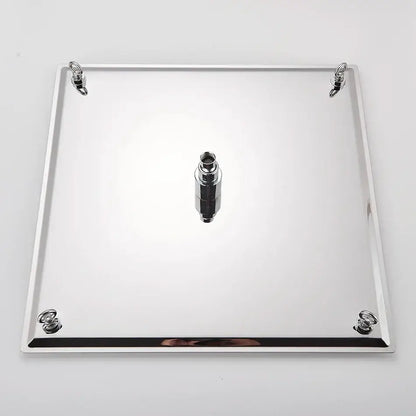 Luxury chrome square shower head bathroom ultrathin stainless steel