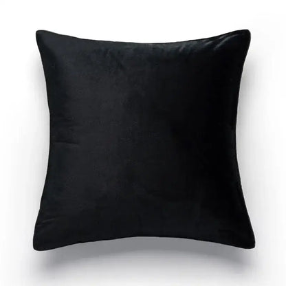 Luxury cream & black camellia jacquard pillow cover living room
