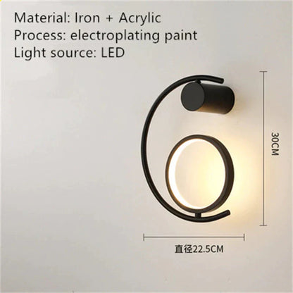 DecorBites™ Luxury creative LED Bedside wall lamp