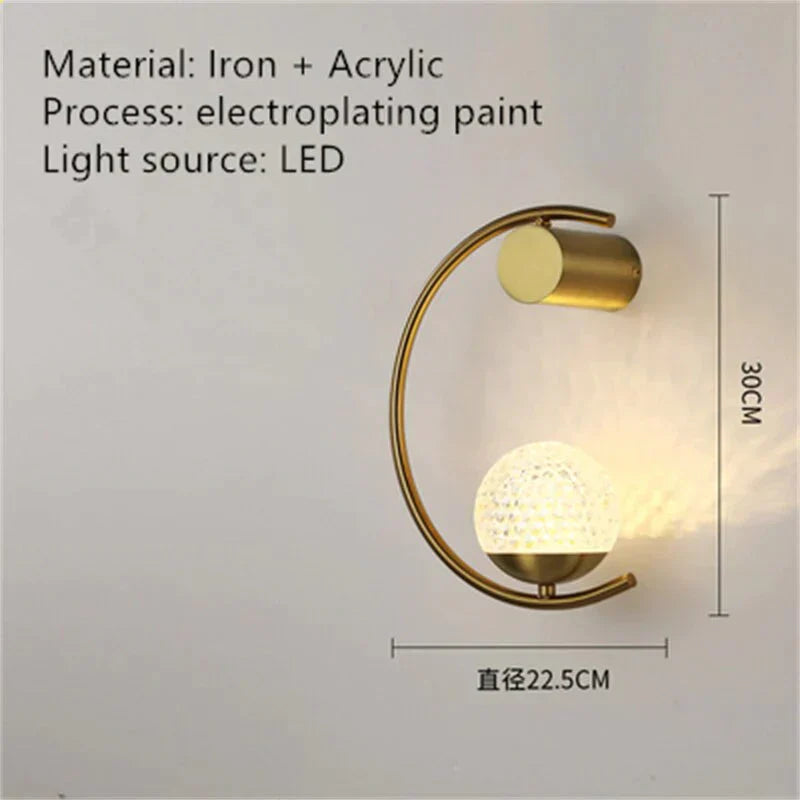 DecorBites™ Luxury creative LED Bedside wall lamp