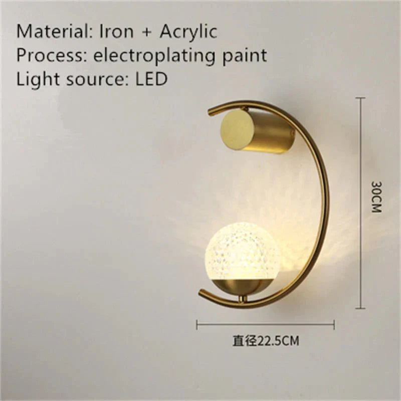 DecorBites™ Luxury creative LED Bedside wall lamp