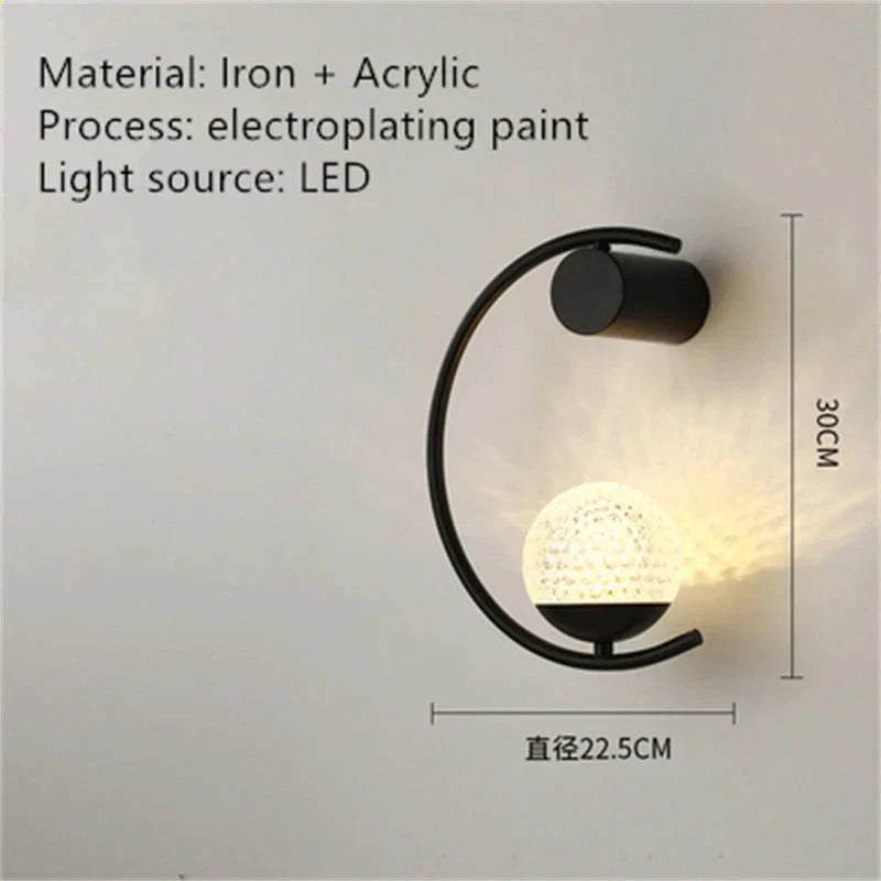 DecorBites™ Luxury creative LED Bedside wall lamp
