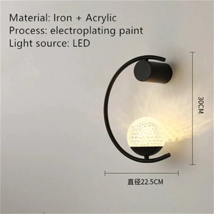 DecorBites™ Luxury creative LED Bedside wall lamp