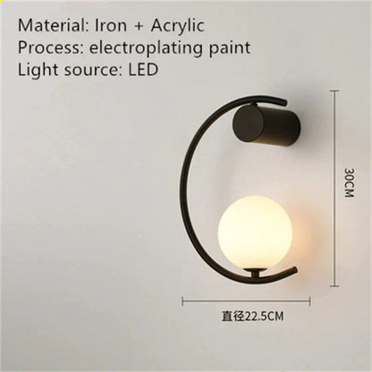 DecorBites™ Luxury creative LED Bedside wall lamp