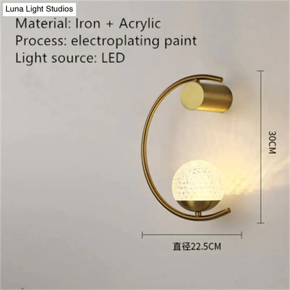 DecorBites™ Luxury creative LED Bedside wall lamp