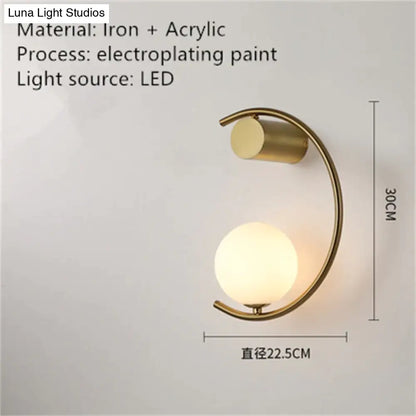 DecorBites™ Luxury creative LED Bedside wall lamp