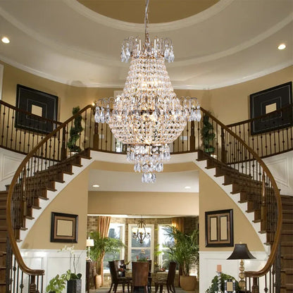 DecorBites™ Luxury Crystal Chandelier Copper Color 7-Light Fixture