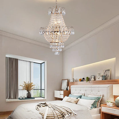 DecorBites™ Luxury Crystal Chandelier Copper Color 7-Light Fixture