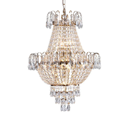 DecorBites™ Luxury Crystal Chandelier Copper Color 7-Light Fixture