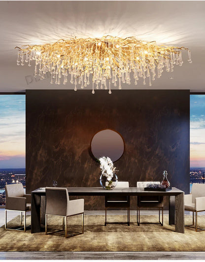 DecorBites™ Luxury Crystal Chandelier for Home Decor
