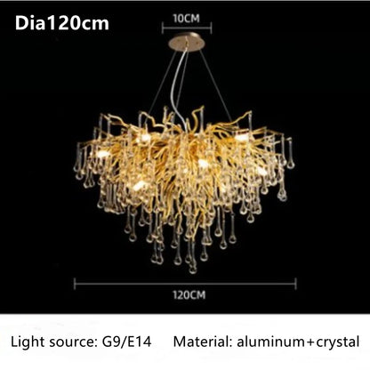 DecorBites™ Luxury Crystal Chandelier for Home Decor